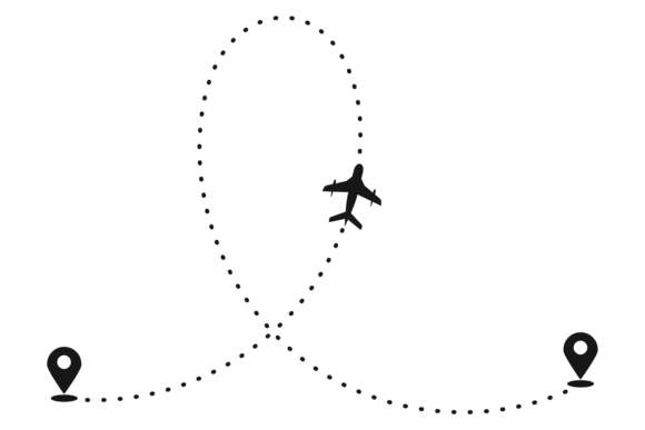 Download Flight Path. Aerial Travel Route. Advent - Aerial Collection