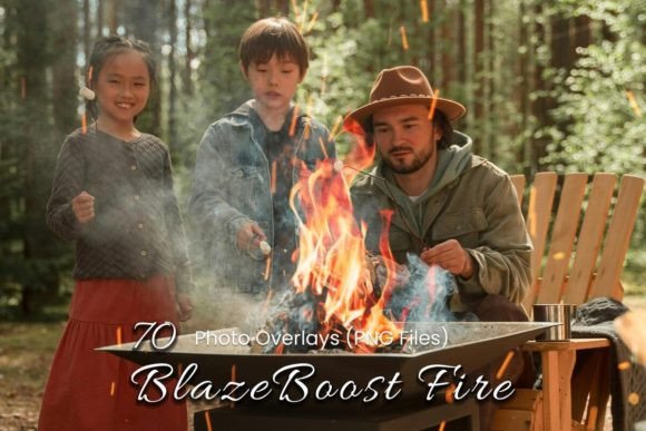 Download 70 BlazeBoost Fire Photoshop Overlays - Premium Resources