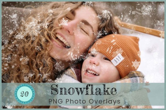 Download 20 Snowflake Photoshop Overlays - Premium Resources